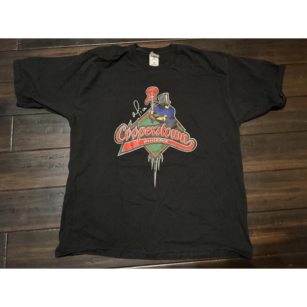 Alice Cooper Cooperstown Phoenix Baseball Tour Show T Shirt Mens Xl Restaurant
